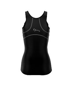 VÝPRODEJ - Dámský funkční nátělník LEO černá/šedá Bamboo Ultra, XXL