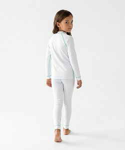 VÝPRODEJ - Dětské funkční triko dlouhý rukáv EMILY bílá Bamboo Ultra, 130