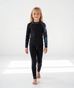 VÝPRODEJ - Dětské funkční triko dlouhý rukáv EMILY černá Bamboo Thermo, 120
