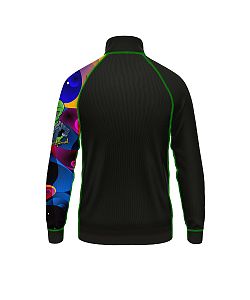 VÝPRODEJ - Dětské funkční triko se zipem ALIEN černá Bamboo Thermo, 150