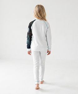 VÝPRODEJ - Dětské funkční triko se zipem EMILY bílá Bamboo Thermo, 120