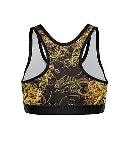 VÝPRODEJ - Funkční sportovní podprsenka GOLD černá, L, XL,