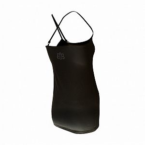 VÝPRODEJ - Funkční sportovní prodloužené tílko Yoga černá, XL