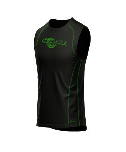 VÝPRODEJ - Pánské funkční scampolo černá/zelená Bamboo Ultra, L