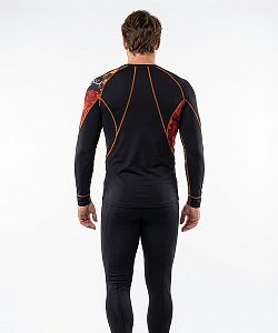 VÝPRODEJ - Pánské funkční triko dlouhý rukáv BIKES černá Bamboo Ultra, XXL