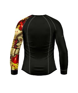 VÝPRODEJ - Pánské funkční triko dlouhý rukáv IRON MAN černá Bamboo Thermo, XL