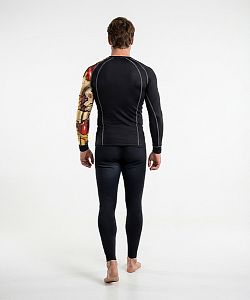 VÝPRODEJ - Pánské funkční triko dlouhý rukáv IRON MAN černá Bamboo Thermo, XL