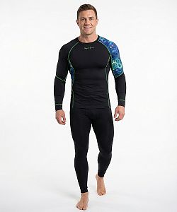 VÝPRODEJ - Pánské funkční triko dlouhý rukáv MECHANIC černá Bamboo Ultra, L