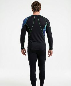 VÝPRODEJ - Pánské funkční triko dlouhý rukáv MECHANIC černá Bamboo Ultra, L