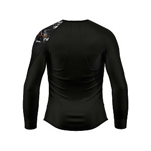 VÝPRODEJ - Pánské funkční triko dlouhý rukáv RIDER MAN černá Bamboo Ultra, 3XL