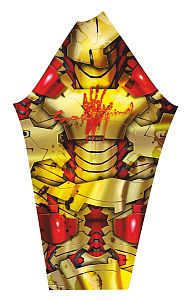 VÝPRODEJ - Pánské funkční triko dlouhý rukáv se zipem IRON MAN černá Bamboo Thermo, L