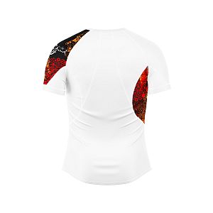 VÝPRODEJ - Pánské funkční triko krátký rukáv BIKES bílá Bamboo Ultra, M