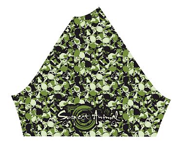 VÝPRODEJ - Pánské funkční triko krátký rukáv CAMO černá Bamboo Heavy, M