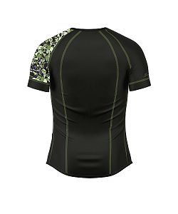 VÝPRODEJ - Pánské funkční triko krátký rukáv CAMO černá Bamboo Heavy, M