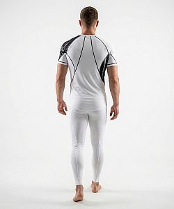 VÝPRODEJ - Pánské funkční triko krátký rukáv CYCLE bílá Bamboo Ultra, M