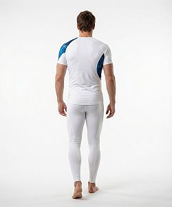 VÝPRODEJ - Pánské funkční triko krátký rukáv D.N.A. bílá Bamboo Ultra, M