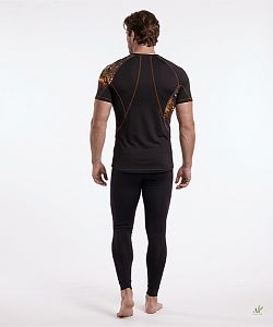 VÝPRODEJ - Pánské funkční triko krátký rukáv HUNTER černá Bamboo Ultra, XL