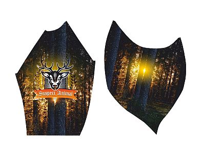 VÝPRODEJ - Pánské funkční triko krátký rukáv HUNTER černá Bamboo Ultra, XL