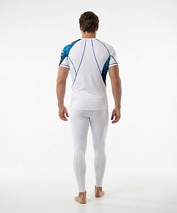 VÝPRODEJ - Pánské funkční triko krátký rukáv SHARK bílá Bamboo Ultra, XL