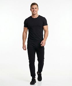 VÝPRODEJ - Pánské funkční triko SLIM krátký rukáv černá Bamboo Ultra CLASSIC, L