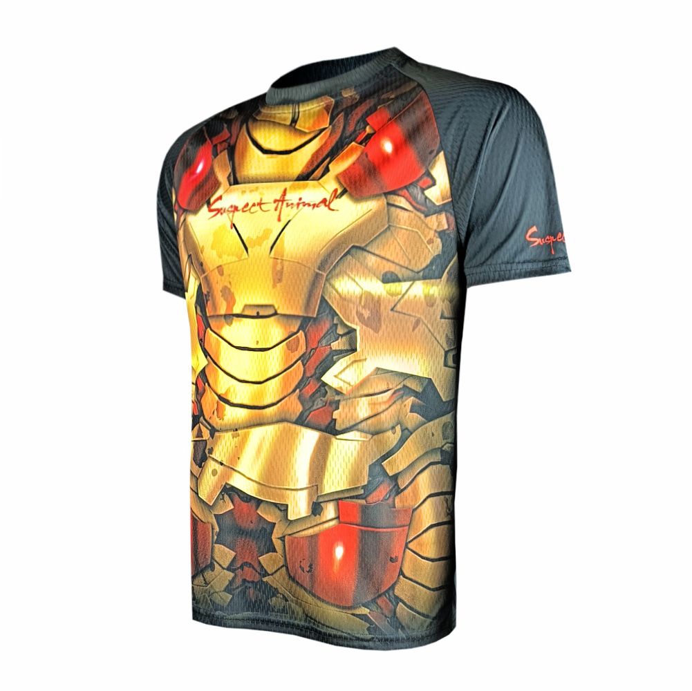 Funkční pánské sportovní volné triko Iron Man