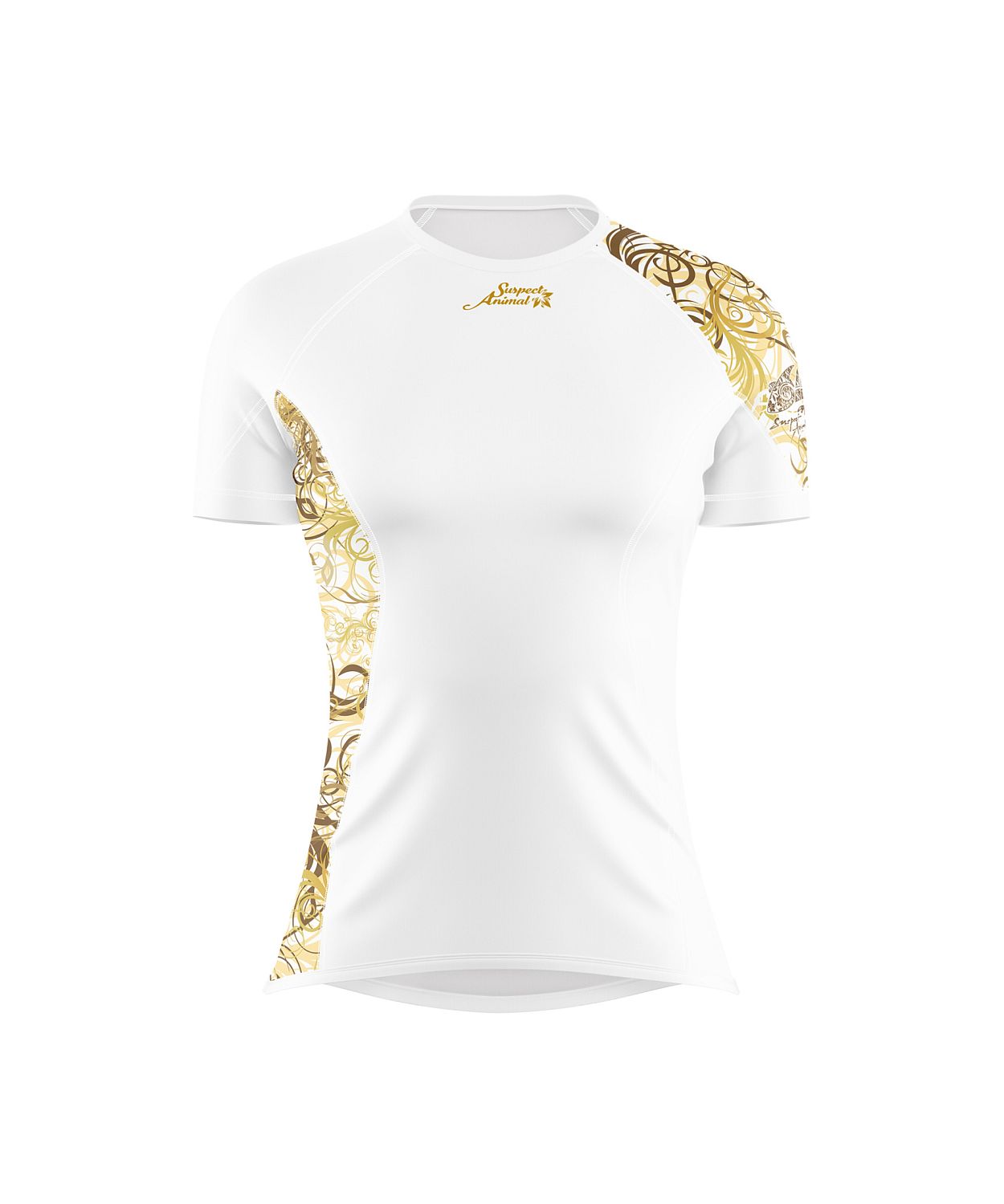 VÝPRODEJ - Dámské funkční triko krátký rukáv GOLD bílá Bamboo Ultra, XL