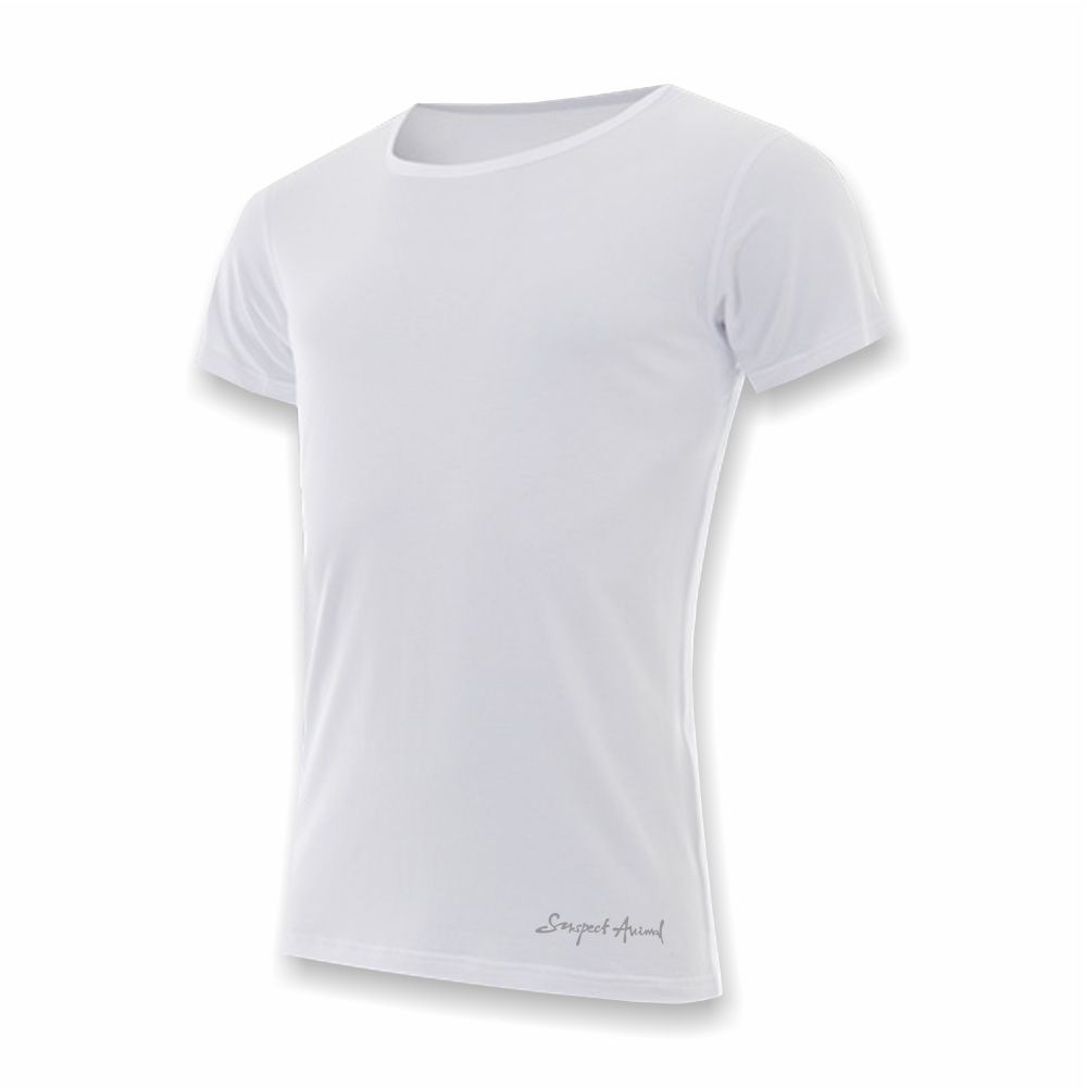 VÝPRODEJ - Pánské funkční triko SLIM krátký rukáv bílá Bamboo Ultra CLASSIC, L