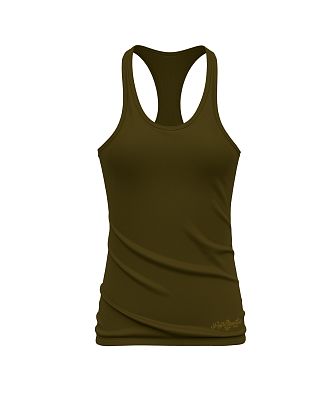Dámské funkční sportovní tílko KHAKI Bamboo Ultra CLASSIC