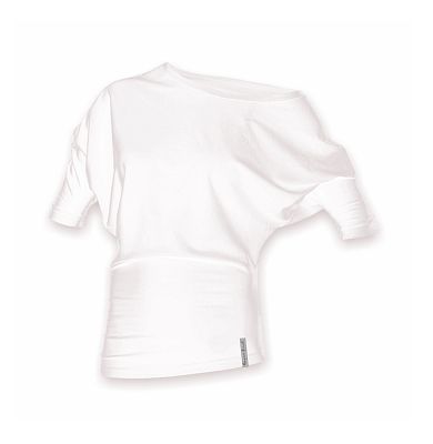 Dámské funkční tričko ASYMMETRIC bílá Supplex
