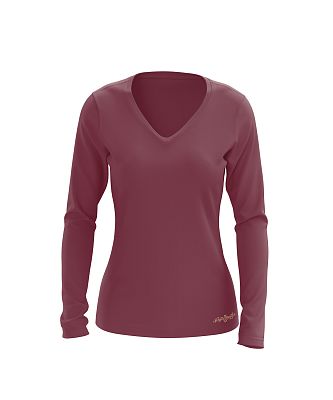 Dámské funkční tričko SPORTY "V" dlouhý rukáv LILA Bamboo Ultra CLASSIC