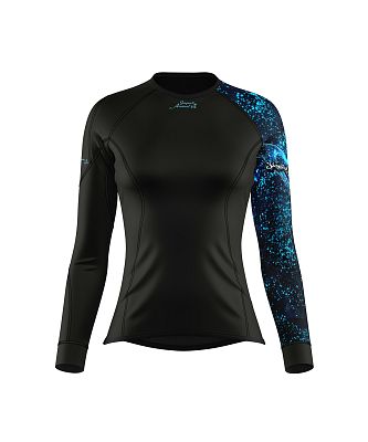 Dámské funkční triko dlouhý rukáv HEART LADY černá Bamboo Thermo