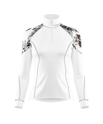 Dámské funkční triko dlouhý rukáv-stoják LADY bílá Bamboo Light New
