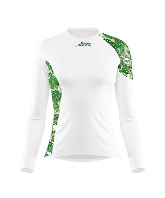 Dámské funkční triko dlouhý rukáv TROPICAL LADY bílá Bamboo Ultra