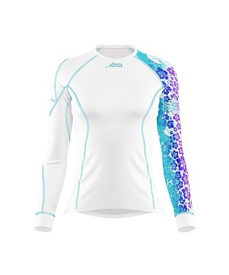 Dámské funkční triko dlouhý rukáv RAINBOW bílá Bamboo Thermo