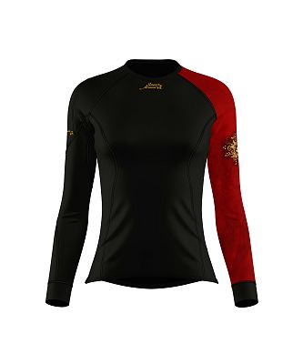 Dámské funkční triko dlouhý rukáv RED VELVET LADY černá Bamboo Thermo