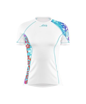 Dámské funkční triko krátký rukáv RAINBOW bílá Bamboo Ultra