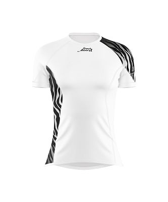 Dámské funkční triko krátký rukáv ZEBRA bílá Bamboo Ultra