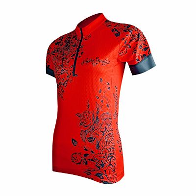Dámský cyklistický dres Clara červená, M, XL