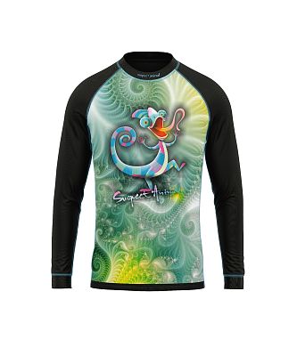 Dětské funkční triko dlouhý rukáv CHAMELEON černá Bamboo Ultra
