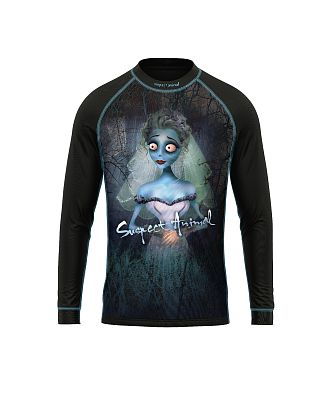 Dětské funkční triko dlouhý rukáv EMILY černá Bamboo Heavy, 150