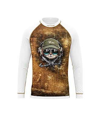 Dětské funkční triko dlouhý rukáv KEEP CALM bílá Bamboo Ultra