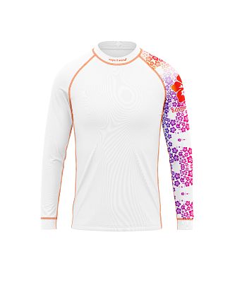 Dětské funkční triko dlouhý rukáv HAWAII Kids bílá Bamboo Thermo