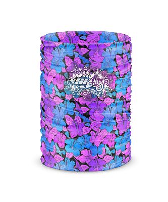 Multifunkční šátek FLOWERS bílá