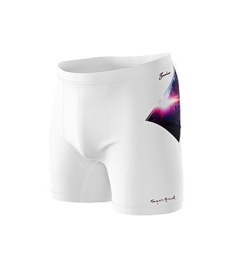 Pánské funkční trenýrky SPACE MAN bílá Bamboo Ultra