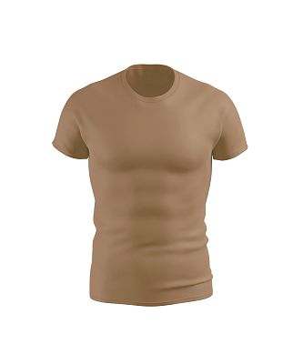 Pánské funkční triko SLIM krátký rukáv cappuccino Bamboo Ultra CLASSIC, S