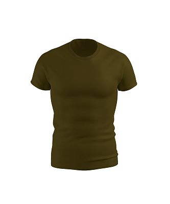 Pánské funkční triko SLIM krátký rukáv KHAKI Bamboo Ultra CLASSIC