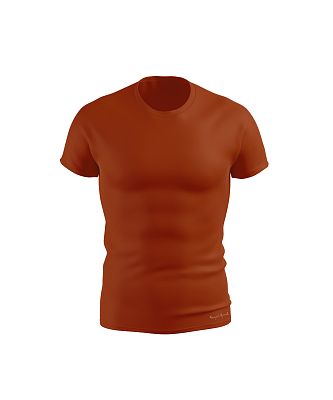 Pánské funkční triko SLIM krátký rukáv TERAKOTA Bamboo Ultra CLASSIC