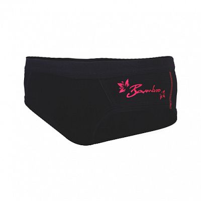 Dámské funkční sportovní kalhotky černá/růžová Bamboo Ultra