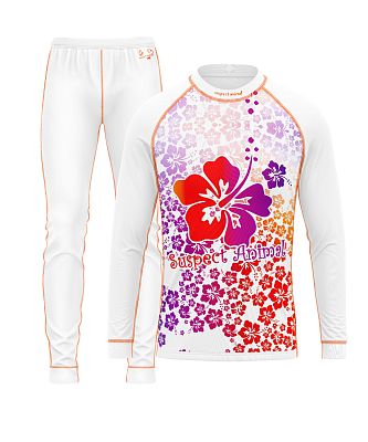 Set dětského funkčního prádla HAWAII Kids bílá Bamboo Ultra