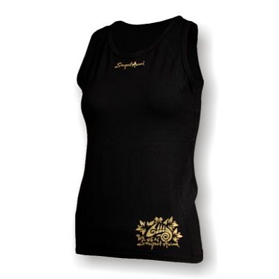 VÝPRODEJ - Dámské funkční scampolo černá/zlatá BambooHeavy, XXL